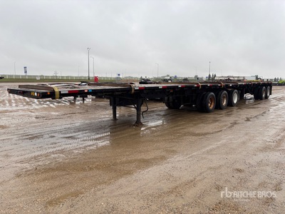 2004 Doepker 32 ft Super B-Train Lead Flatbed Trailer