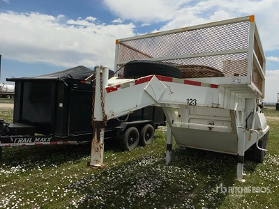 1998 Hyundai Hydroseeder Platform Trailer Rimorchio per attrezzatura