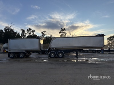 2004 Lusty Bogie/A B-Double Combination End Dump Trailer