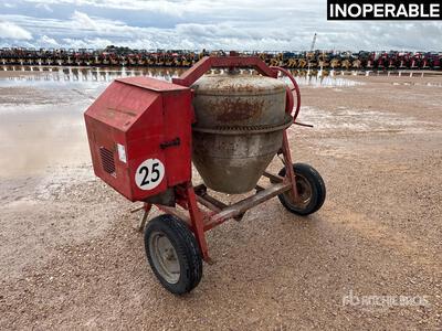 2005 Manitou BS1310S Betonniere 1 Essieu S/A Portable Concrete Mixer (Inoperable)