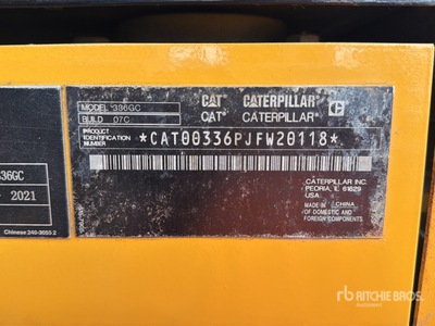 2021 Cat 336GC Excavadora de Cadenas