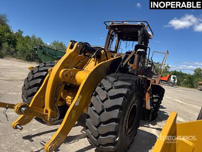Cat 966XE Fire Damaged Chargeuse Sur Pneus Incendiée Radlader (Inoperable)