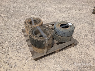Quantity of (6) Forklift Wheels