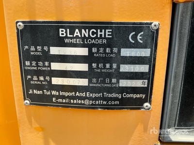 2023 BLANCHE TW36 Wheel Loader
