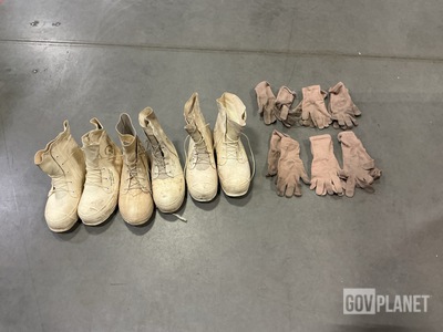 (123) Pairs of Glove Inserts, (20) Pairs of Cold Weather Boots & Assorted Items