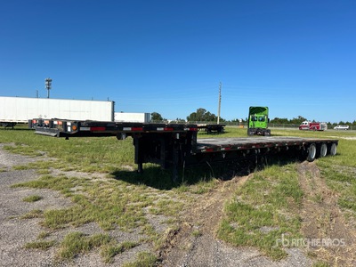 1996 Fontaine 48 ft Tri/A Single Drop Rimorchio a pianale