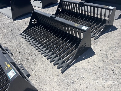 2025 Kit Containers QT-SB-H72-F 75 in Skid Steer Screening Bucket (Unused)