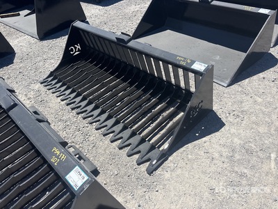 2025 Kit Containers QT-SB-H72-F 76 in Skid Steer Screening Bucket (Unused)