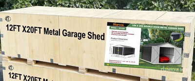 2026 STARVOX CP1220W Metal Garage Schuur (Unused)