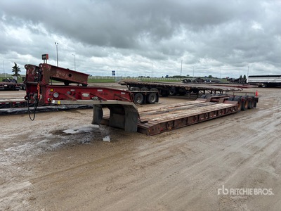 1988 King Tri/A Double Drop Lowboy Trailer