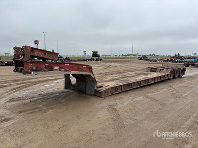 1988 King Tri/A Double Drop Lowboy Trailer