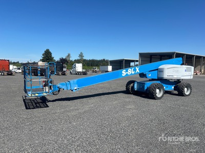 2014 Genie S-80X 4WD Diesel Telescopic Boom Lift