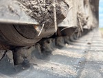 Undercarriage with Left Track Rollers