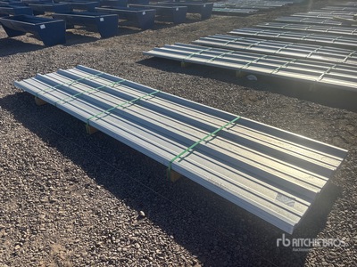 Quantity of (50) 2025 Kit Containers Steel R Panel 12ft