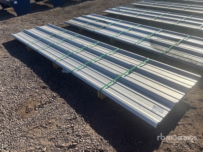 Quantity of (50) 2025 Kit Containers Steel R Panel 12ft