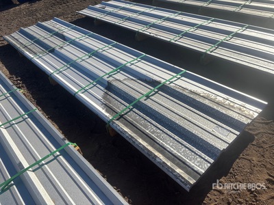 Quantity of (50) 2025 Kit Containers Steel R Panel 12ft