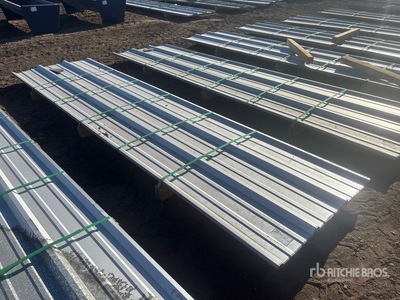 Quantity of (50) 2025 Kit Containers Steel R Panel 12ft