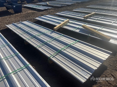 Quantity of (50) 2025 Kit Containers Steel R Panel 12ft