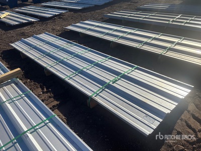 Quantity of (50) 2025 Kit Containers Steel R Panel 12ft