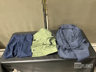 (52) Duffel Bags, (44) Pairs of Men's Trousers & (26) All-Weather Coats