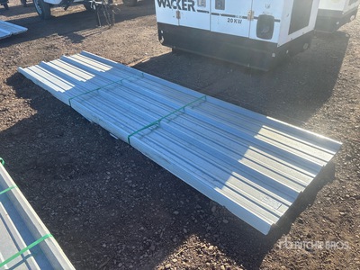 Quantity of (50) 2025 Kit Containers Steel R Panel 12ft