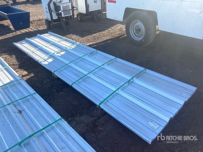 Quantity of (50) 2025 Kit Containers Steel R Panel 12ft