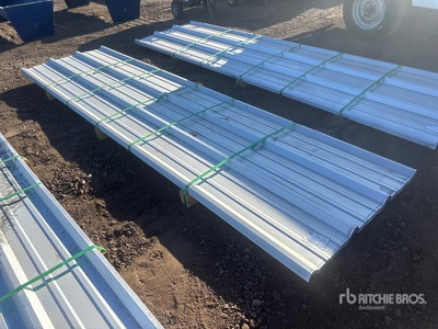 Quantity of (50) 2025 Kit Containers Steel R Panel 12ft
