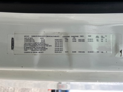 2020 Freightliner Cascadia 126 T/A Sleeper Truck Tractor