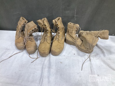 (8) Pairs of Hot Weather Boots & (16) Pairs of Men's Boots