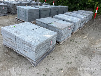 Quantity of (6) 1 in Bluestone Patio Kits Stone (Unused)