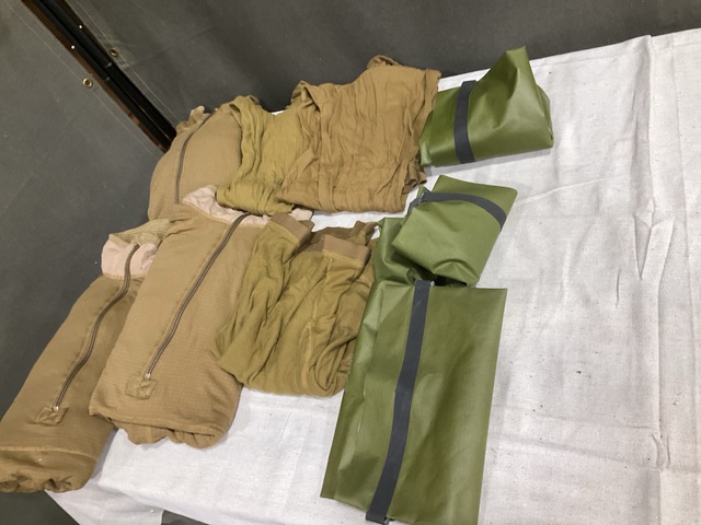 (158) Wet Weather Clothing Bags, (32) Pairs of Drawers & Assorted Items