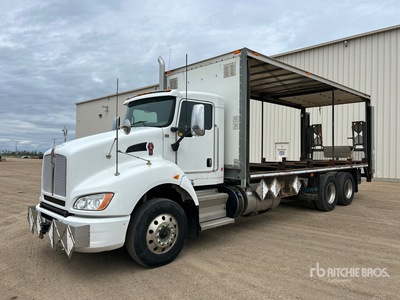 2018 Kenworth T440 6x4 Curtain Side Truck