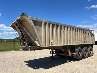 1998 Benalu TF34C11RBA 7400 mm Tri/A Semi-Remorque Benne 3 Essieux Remolque banera