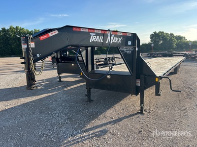 2025 Trailmaxx SD27-40 40 ft T/A Gooseneck Flatbed Trailer