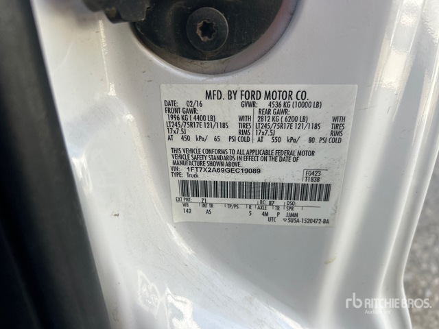 2016 Ford F-250 XL 4x2 Extended Cab Pickup