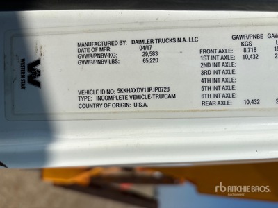 2015 Western Star 4700SB 6x4 Snow Plow Truck