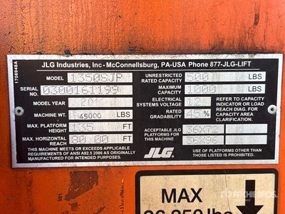 2012 JLG 1350SJP 4WD Diesel Telescopic Boom Lift