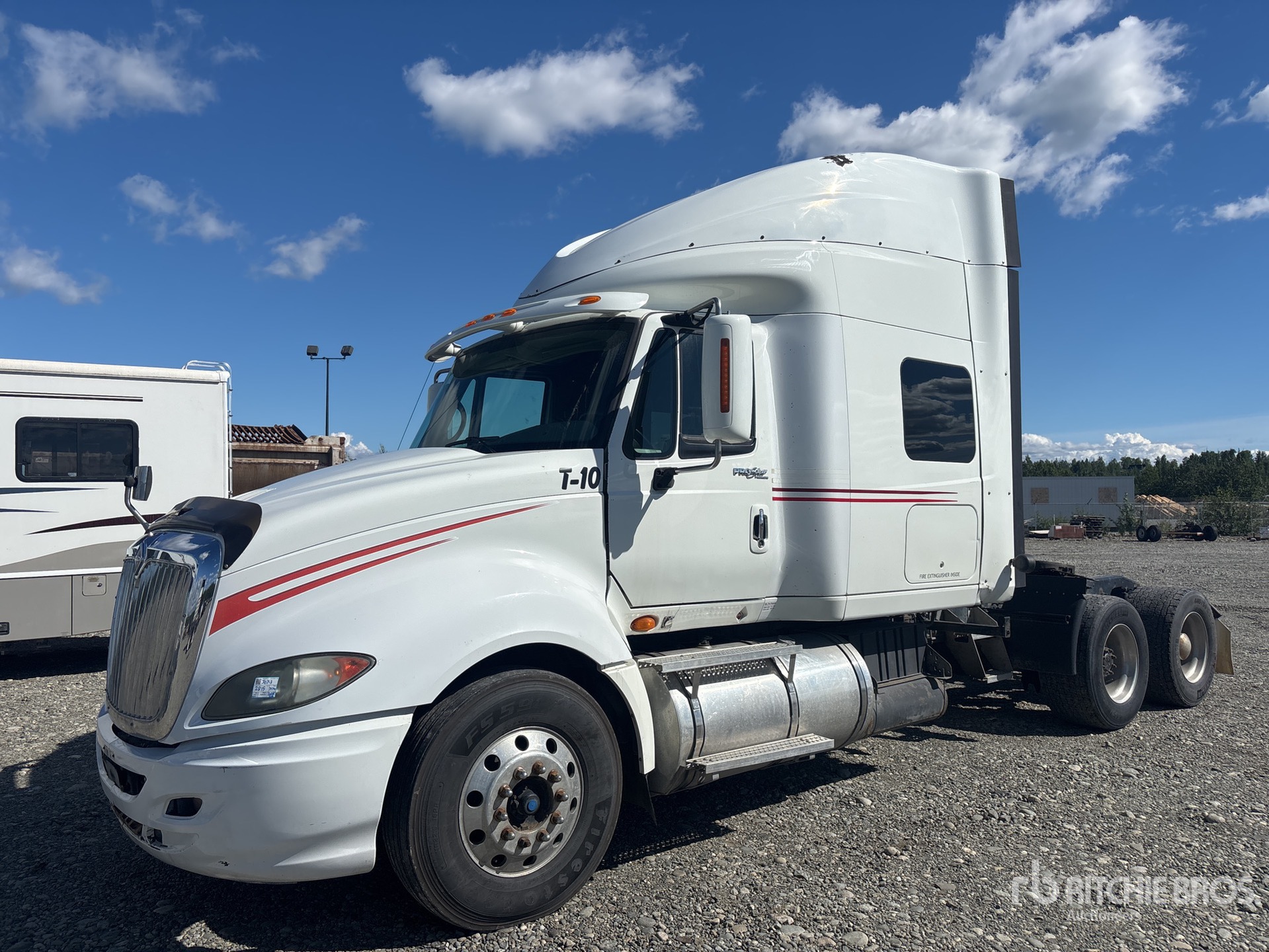2009 International LF627 6x4 T/A Sleeper Truck Tractor