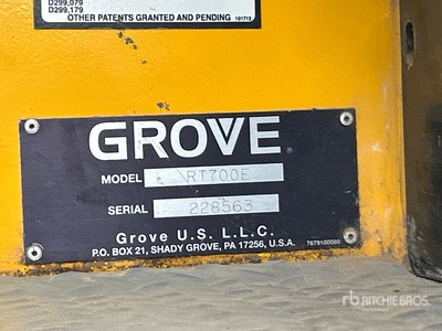2008 Grove RT700E 60 ton 4x4x4 Rough Terrain Crane