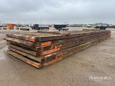 Quantity of (6) 8 ft x 40 ft Rig クレーンマット