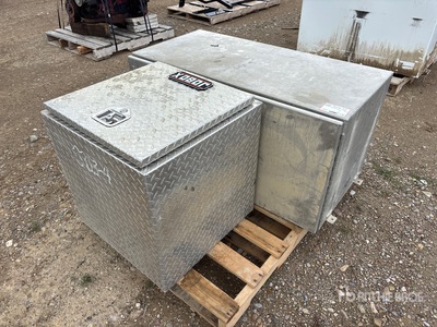 Quantity of (2) Aluminum Tool Box