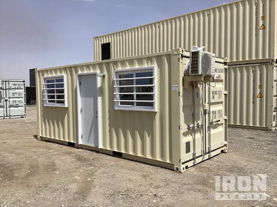 2025 20 m x 8 ft 20 ft x 8 ft Skid-Mounted Storage Container Mobile Office (Unused)