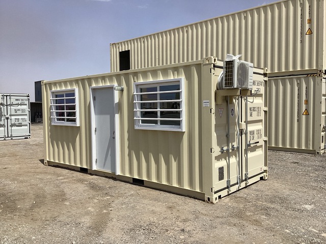 2025 20 m x 8 ft 20 ft x 8 ft Skid-Mounted Storage Container Mobile Office (Unused)