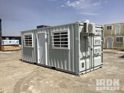 2025 20 ft x 8 ft 20 ft x 8 ft Skid-Mounted Storage Container Mobile Office (Unused)