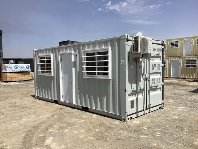 2025 20 ft x 8 ft 20 ft x 8 ft Skid-Mounted Storage Container Mobile Office (Unused)