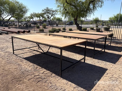 Quantity of (3) 10 ft x 5 ft x 35.5 in Shop Tables