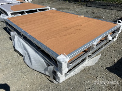 Quantity of (2) 2026 BYT BDF6 6 ft x 8 ft Aluminum Boat Dock Section Kits (Unused)