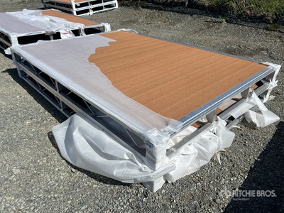 Quantity of (2) 2026 BYT BDF6 6 ft x 8 ft Aluminum Boat Dock Section Kits (Unused)