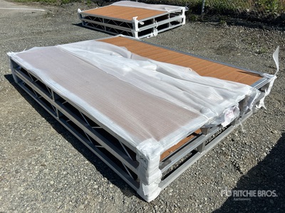 Quantity of (2) 2026 BYT BDF6 6 ft x 8 ft Aluminum Boat Dock Section Kits (Unused)