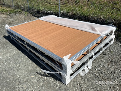 Quantity of (2) 2026 BYT BDF6 6 ft x 8 ft Aluminum Boat Dock Section Kits (Unused)
